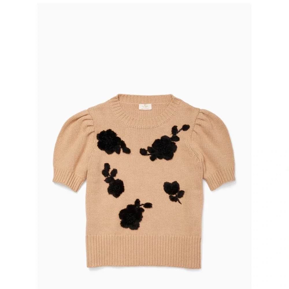 Kate Spade Floral Appliqué Sweater